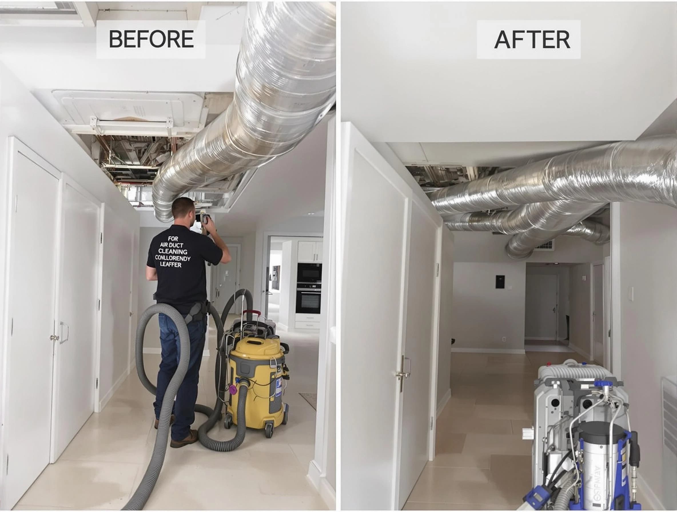 Rancho Cucamonga Air Duct Cleaning professional performing thorough air duct cleaning in Rancho Cucamonga